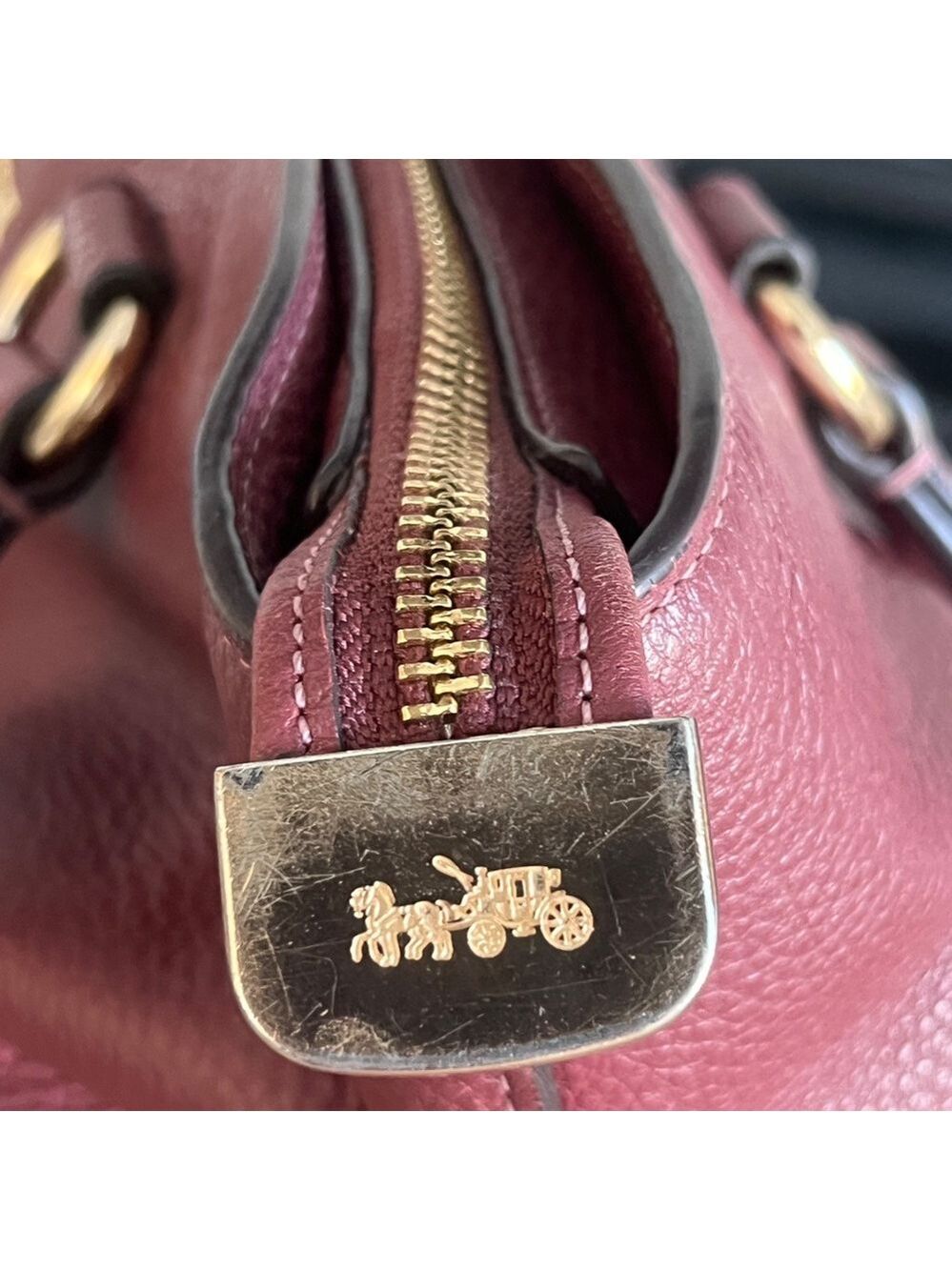 Vintage Leather Coach Handbag - Picture 16 of 16